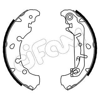 Stabdžių trinkelių komplektas CIFAM 153-136