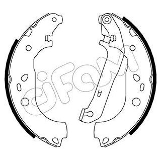 Stabdžių trinkelių komplektas CIFAM 153-142