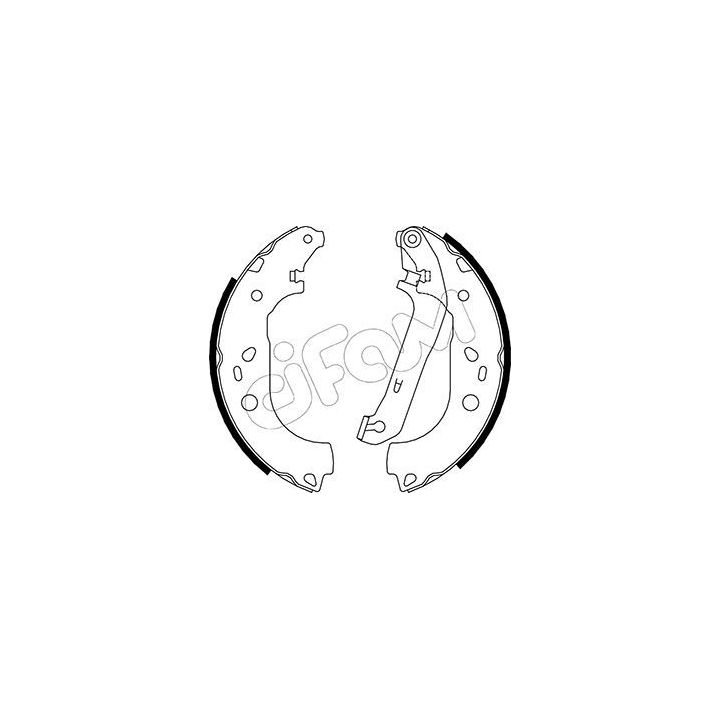 Stabdžių trinkelių komplektas CIFAM 153-142