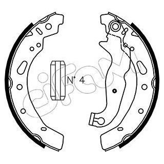 Stabdžių trinkelių komplektas CIFAM 153-148