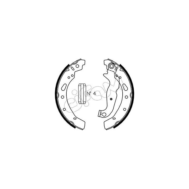 Stabdžių trinkelių komplektas CIFAM 153-148