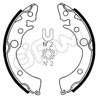 Stabdžių trinkelių komplektas CIFAM 153-150