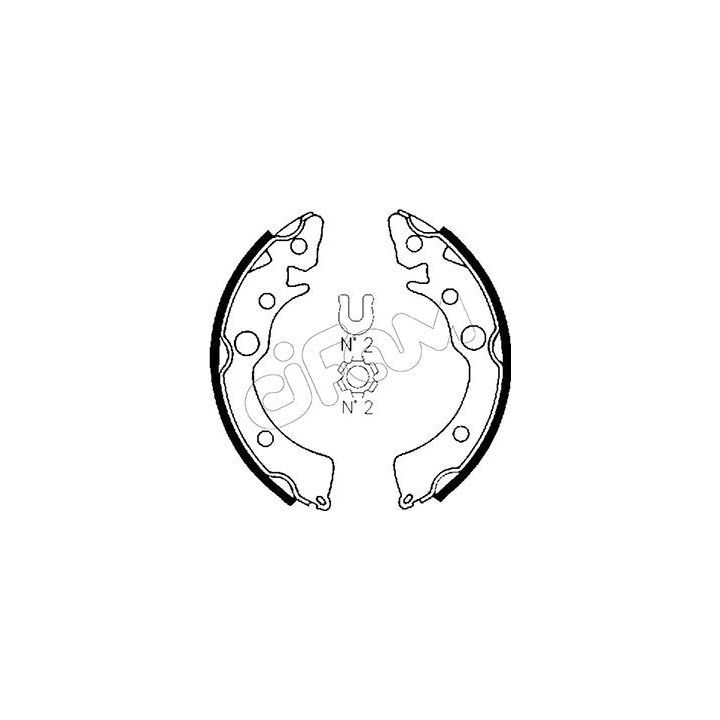 Stabdžių trinkelių komplektas CIFAM 153-150