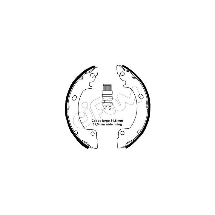 Stabdžių trinkelių komplektas CIFAM 153-165