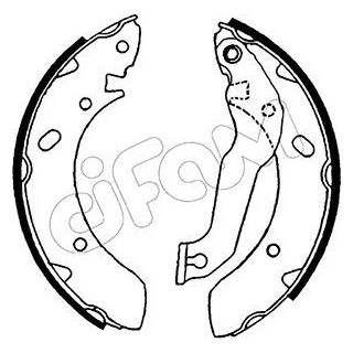 Stabdžių trinkelių komplektas CIFAM 153-166