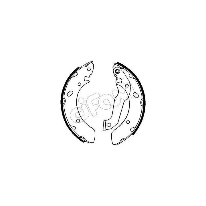 Stabdžių trinkelių komplektas CIFAM 153-166