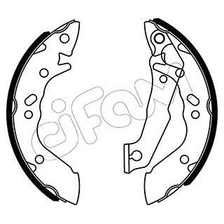 Stabdžių trinkelių komplektas CIFAM 153-167