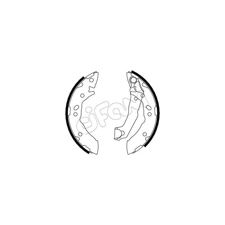 Stabdžių trinkelių komplektas CIFAM 153-168