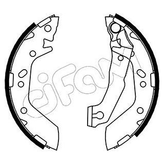 Stabdžių trinkelių komplektas CIFAM 153-170