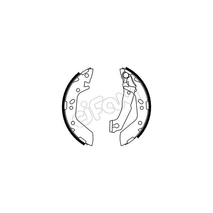 Stabdžių trinkelių komplektas CIFAM 153-170