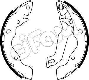 Stabdžių trinkelių komplektas CIFAM 153-171