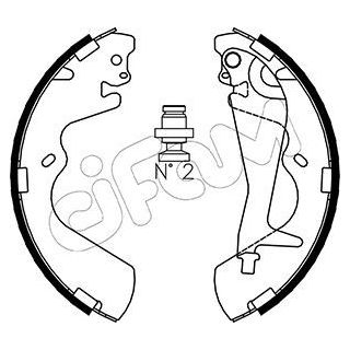 Stabdžių trinkelių komplektas CIFAM 153-173