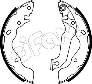 Stabdžių trinkelių komplektas CIFAM 153-176