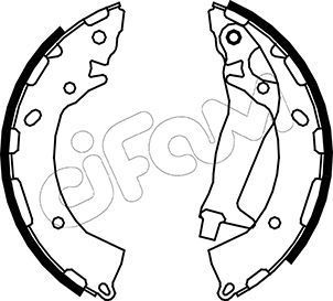 Stabdžių trinkelių komplektas CIFAM 153-177