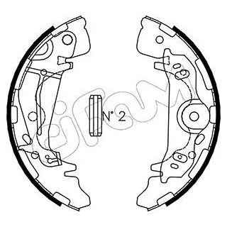 Stabdžių trinkelių komplektas CIFAM 153-181