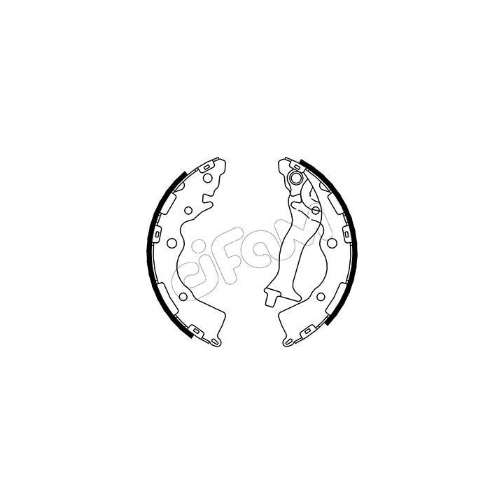 Stabdžių trinkelių komplektas CIFAM 153-182