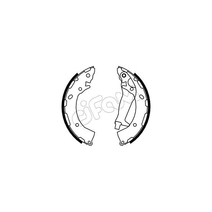 Stabdžių trinkelių komplektas CIFAM 153-189