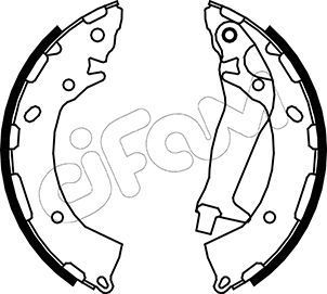 Stabdžių trinkelių komplektas CIFAM 153-189