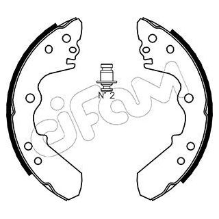 Stabdžių trinkelių komplektas CIFAM 153-192