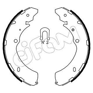 Stabdžių trinkelių komplektas CIFAM 153-193