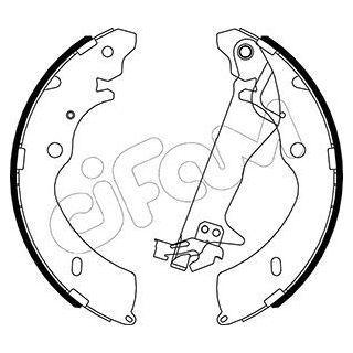 Stabdžių trinkelių komplektas CIFAM 153-194Y