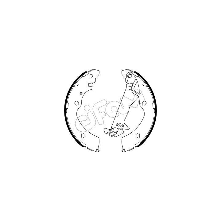 Stabdžių trinkelių komplektas CIFAM 153-194Y