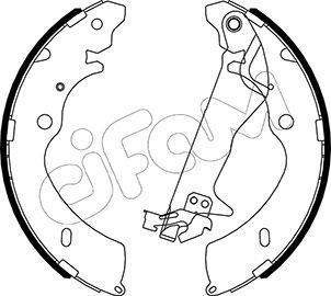 Stabdžių trinkelių komplektas CIFAM 153-194Y