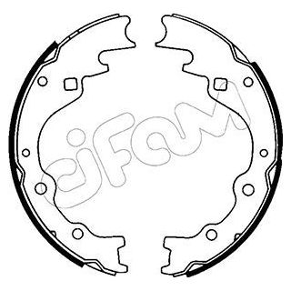 Stabdžių trinkelių komplektas CIFAM 153-202