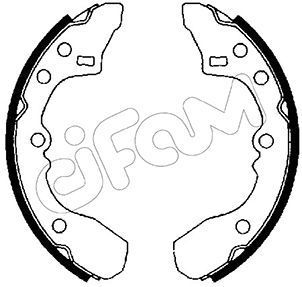 Stabdžių trinkelių komplektas CIFAM 153-203