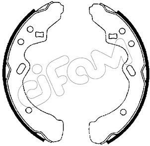 Stabdžių trinkelių komplektas CIFAM 153-204