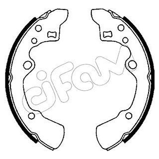 Stabdžių trinkelių komplektas CIFAM 153-205