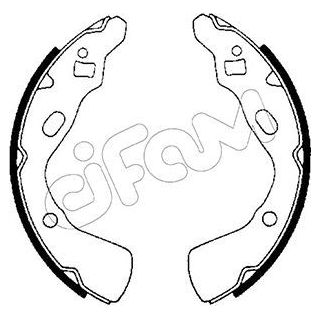 Stabdžių trinkelių komplektas CIFAM 153-206
