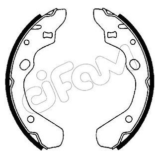 Stabdžių trinkelių komplektas CIFAM 153-207