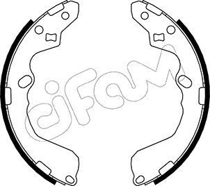 Stabdžių trinkelių komplektas CIFAM 153-212
