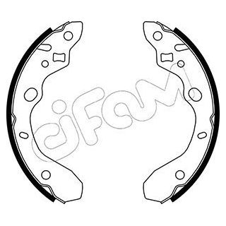 Stabdžių trinkelių komplektas CIFAM 153-214