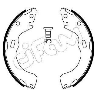 Stabdžių trinkelių komplektas CIFAM 153-216