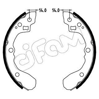 Stabdžių trinkelių komplektas CIFAM 153-217