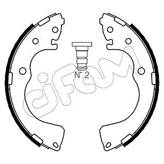 Stabdžių trinkelių komplektas CIFAM 153-218