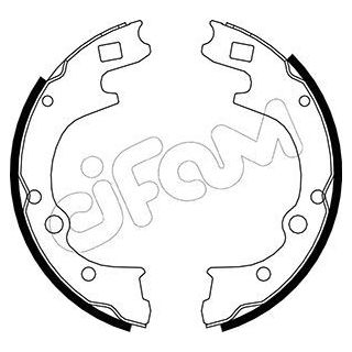 Stabdžių trinkelių komplektas CIFAM 153-221