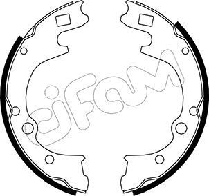 Stabdžių trinkelių komplektas CIFAM 153-221