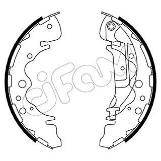 Stabdžių trinkelių komplektas CIFAM 153-225