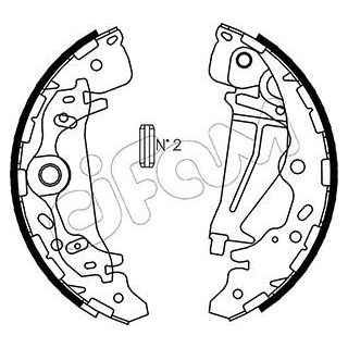 Stabdžių trinkelių komplektas CIFAM 153-226