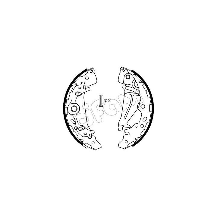 Stabdžių trinkelių komplektas CIFAM 153-226