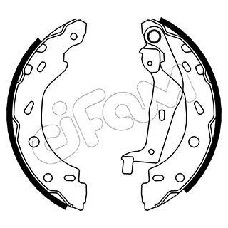 Stabdžių trinkelių komplektas CIFAM 153-237