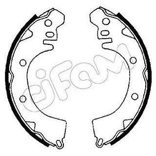 Stabdžių trinkelių komplektas CIFAM 153-252