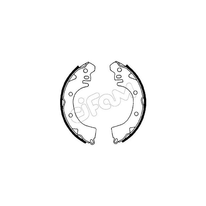 Stabdžių trinkelių komplektas CIFAM 153-252