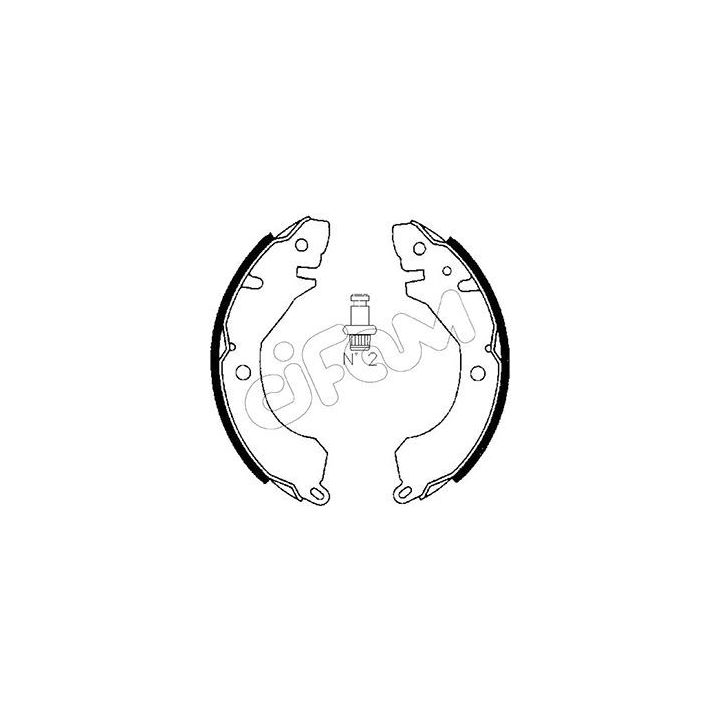Stabdžių trinkelių komplektas CIFAM 153-253