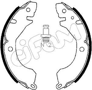 Stabdžių trinkelių komplektas CIFAM 153-253