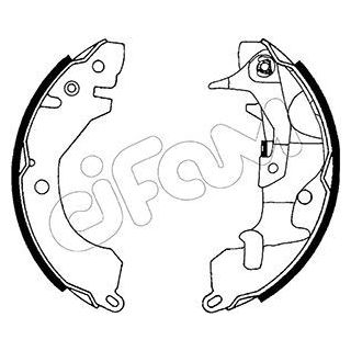 Stabdžių trinkelių komplektas CIFAM 153-253Y