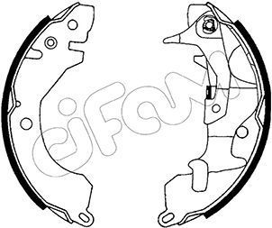 Stabdžių trinkelių komplektas CIFAM 153-253Y